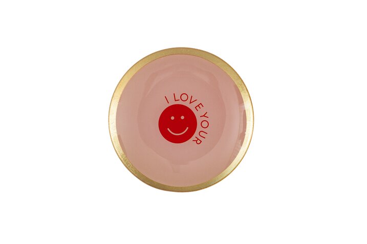 Love Plates "I Love Your Smile" Glasteller
