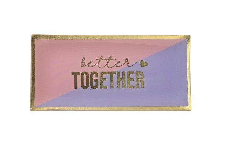 Love Plates "Better Together" Glasteller