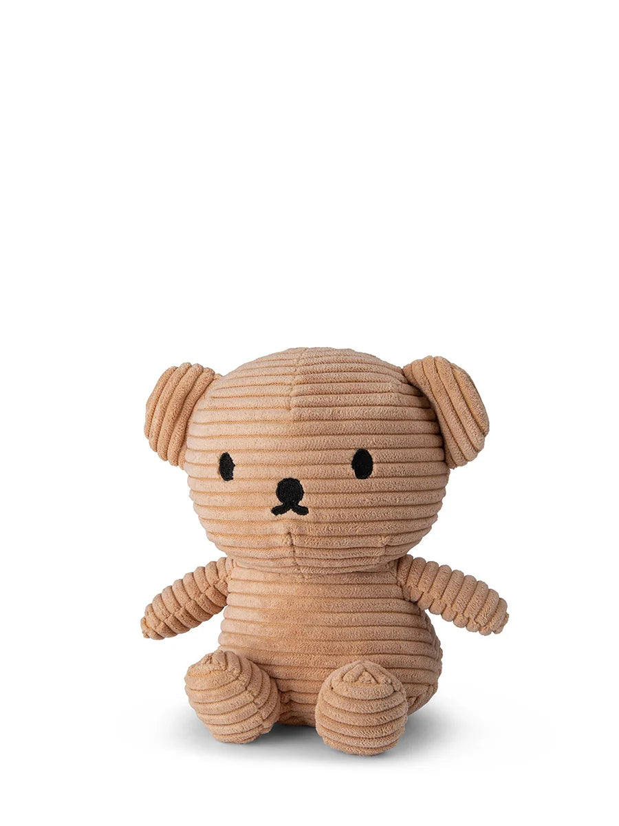 Boris Bear Corduroy Beige 17 cm