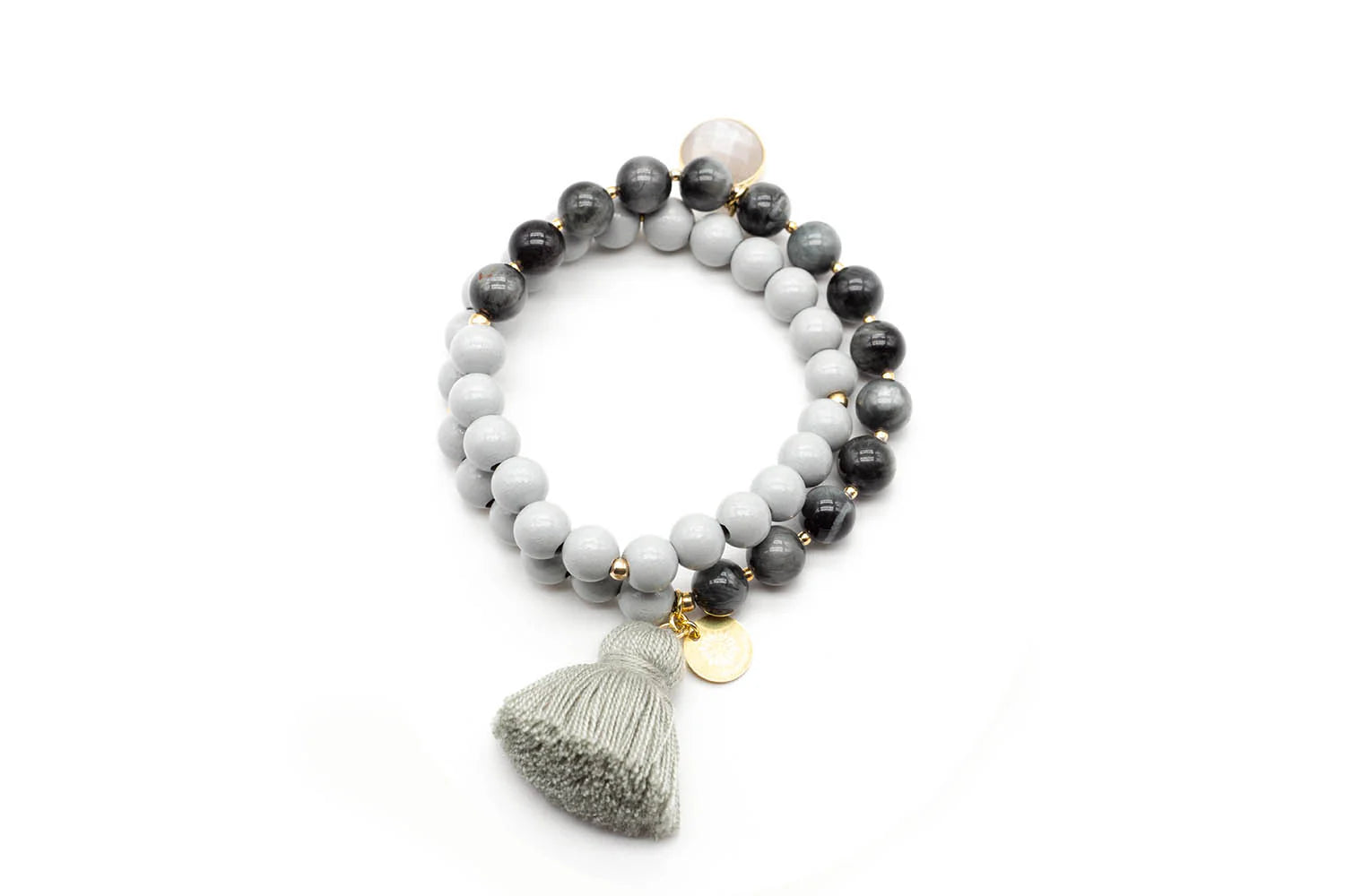 Armband Mala Twin All Grey