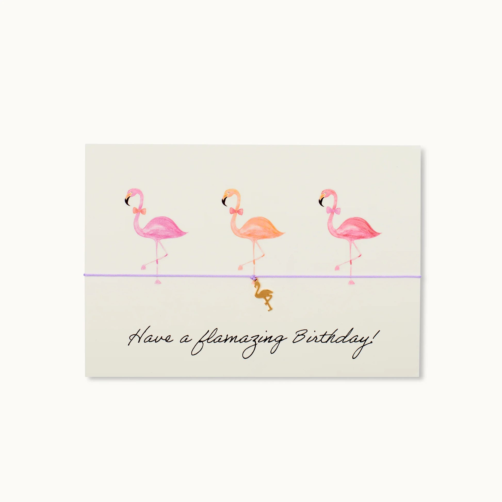 Grußkarte mit Armband - Have a Flamazing Birthday