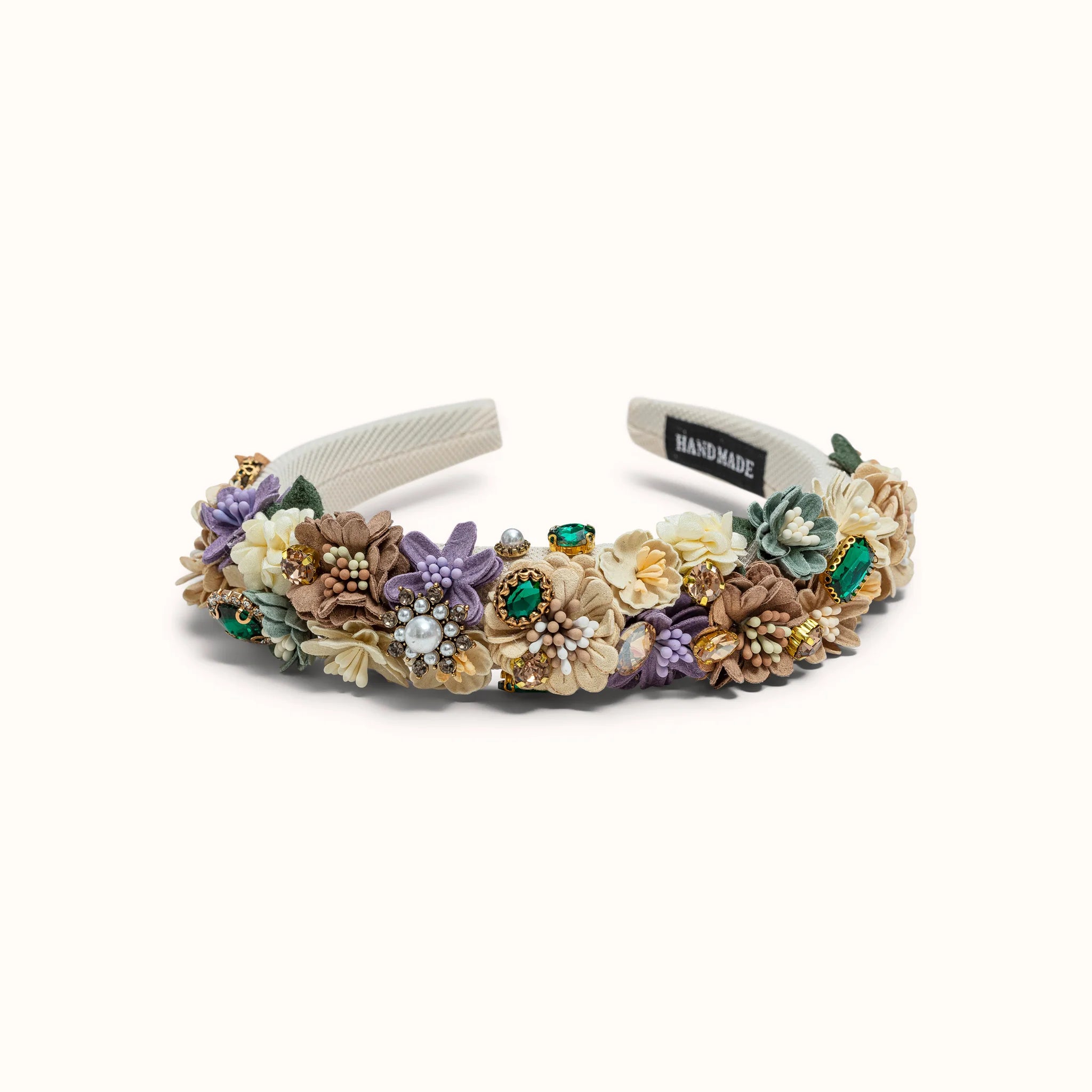 Haarreif Flower Cream
