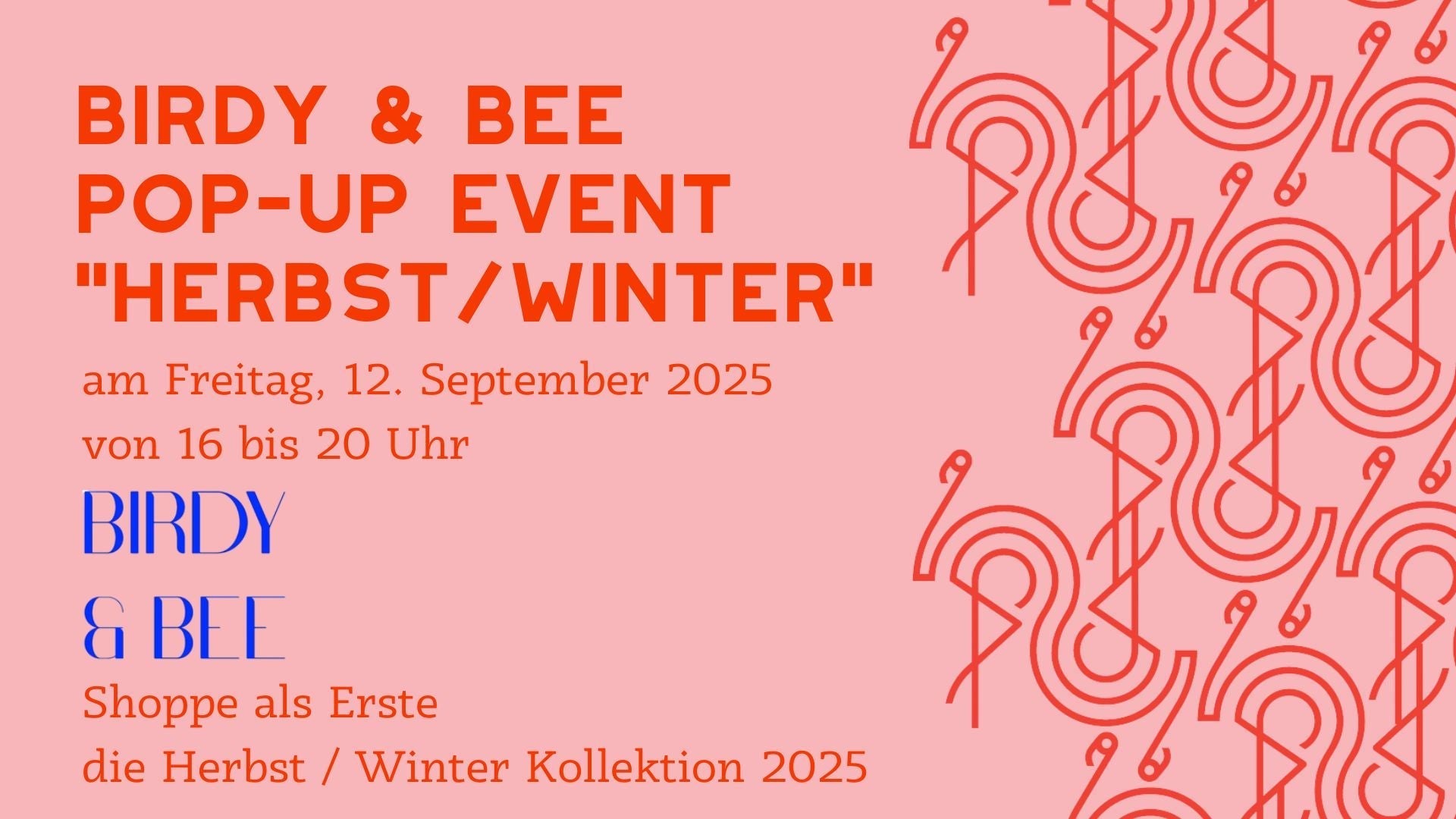 Birdy & Bee Pop-Up Event "Herbst / Winter"