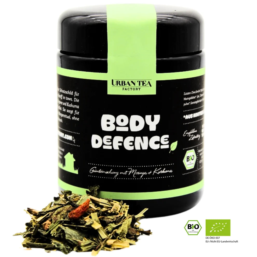 Urban Tea Factory BODY DEFENCE – Bio Grünteemischung mit Moringa & Kurkuma