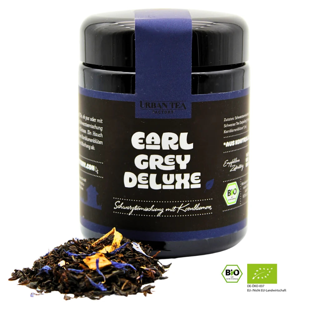 Urban Tea Factory EARL GREY DELUXE – Bio Schwarzteemischung mit Kornblumen