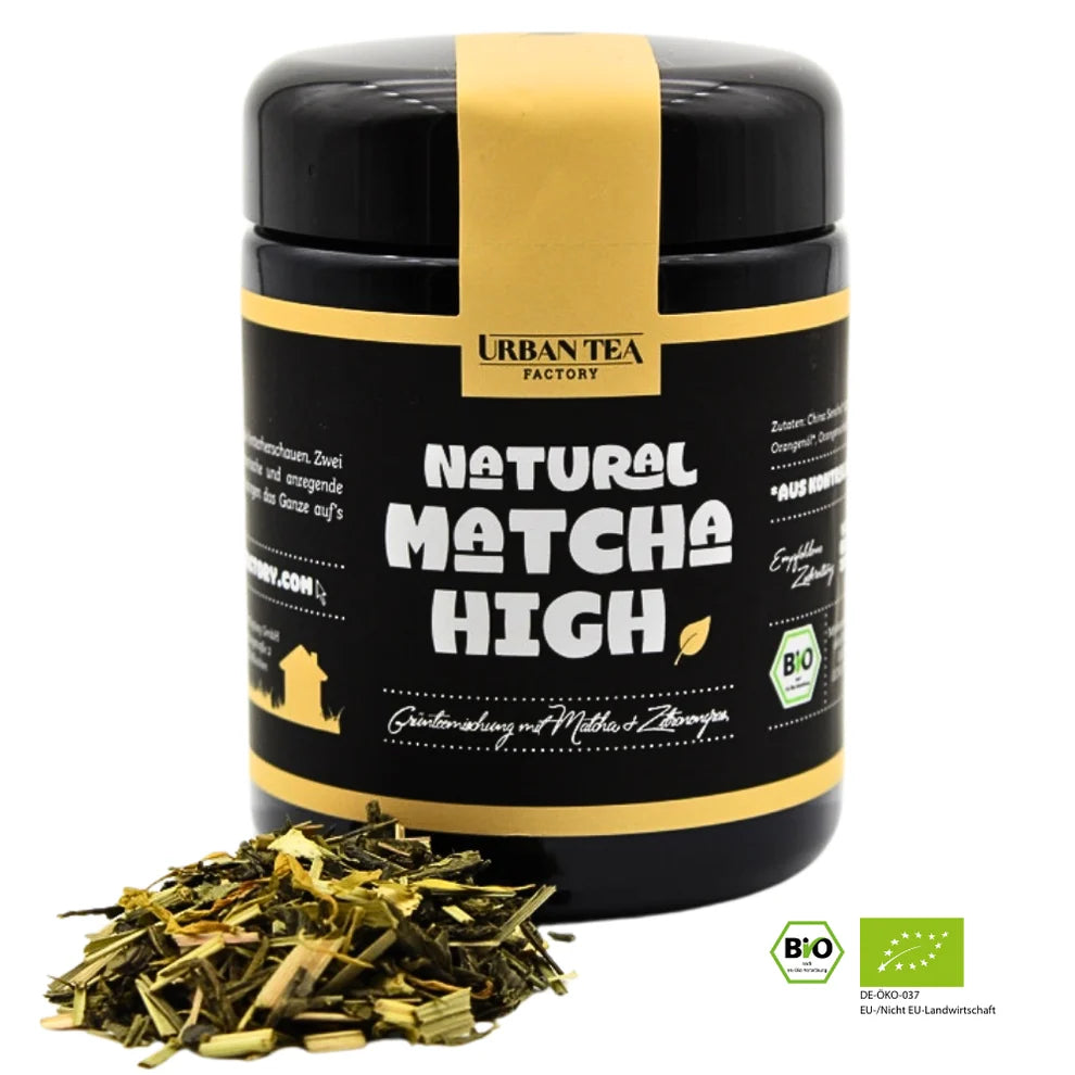 Urban Tea Factory NATURAL MATCHA HIGH – Bio Grünteemischung mit Matcha & Zitronengras
