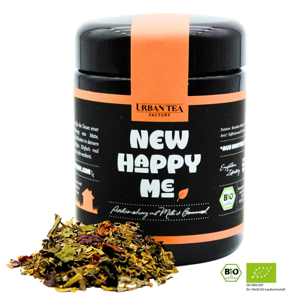 Urban Tea Factory NEW HAPPY ME – Bio Puretoxmischung mit Mate & Brennnessel