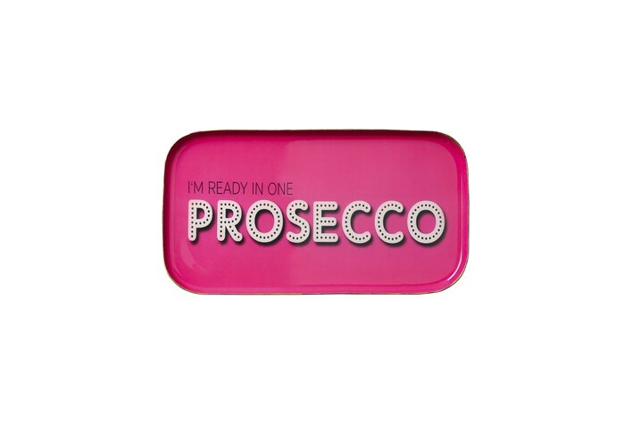 Love Trays "Ready In One Prosecco" Deko-Tablett
