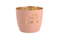 Madras Windlicht M Statt Blumen pastellrosa / gold