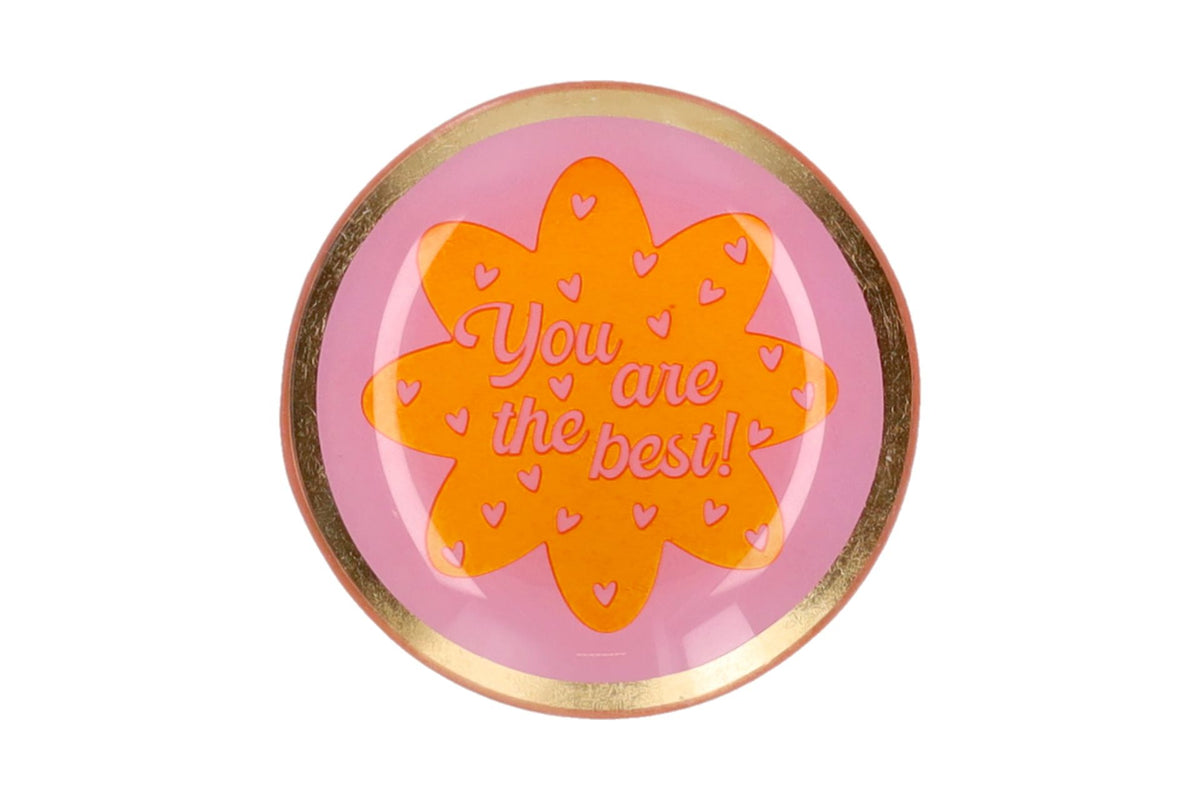 GiftCompany Love Plates "You are the best!" Glasteller