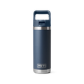 YETI Rambler 18 oz (532 ml) Flasche mit Trinkhalm-Deckel (Straw Bottle)