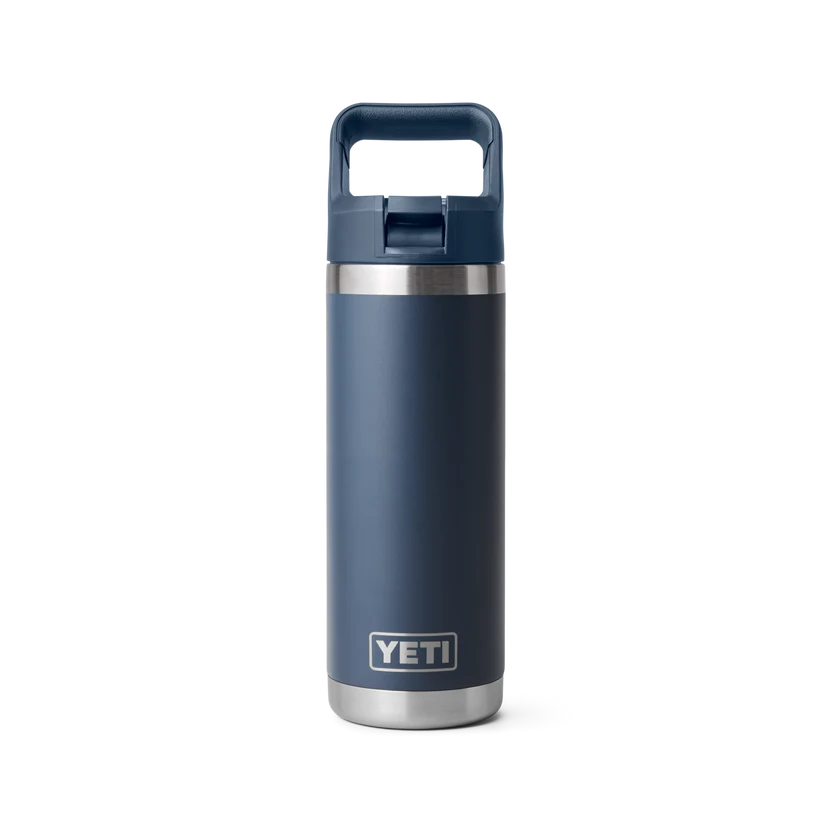 YETI Rambler 18 oz (532 ml) Flasche mit Trinkhalm-Deckel (Straw Bottle)