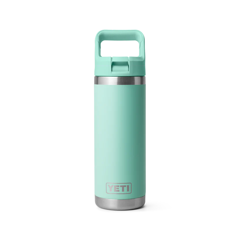 YETI Rambler 18 oz (532 ml) Flasche mit Trinkhalm-Deckel (Straw Bottle)