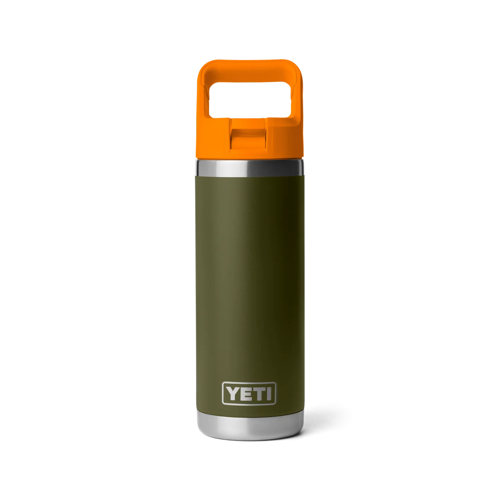 YETI Rambler 18 oz (532 ml) Flasche mit Trinkhalm-Deckel (Straw Bottle)
