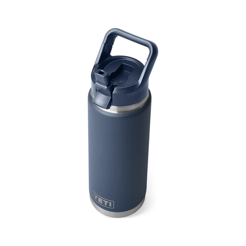 YETI Rambler 26 oz (769 ml) Flasche mit Trinkhalm-Deckel (Straw Bottle)