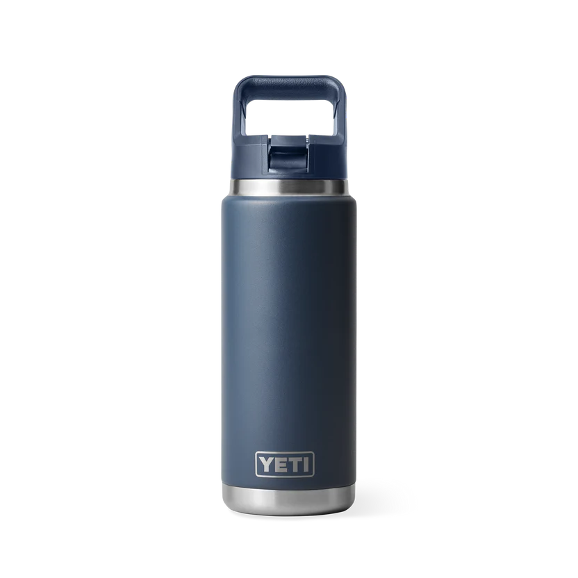 YETI Rambler 26 oz (769 ml) Flasche mit Trinkhalm-Deckel (Straw Bottle)