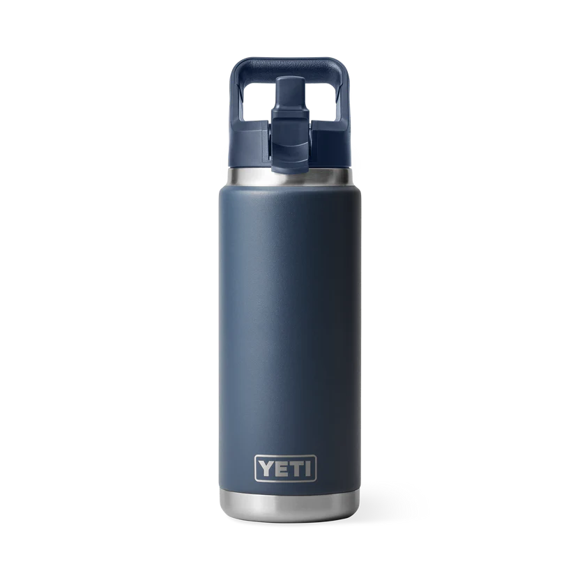 YETI Rambler 26 oz (769 ml) Flasche mit Trinkhalm-Deckel (Straw Bottle)
