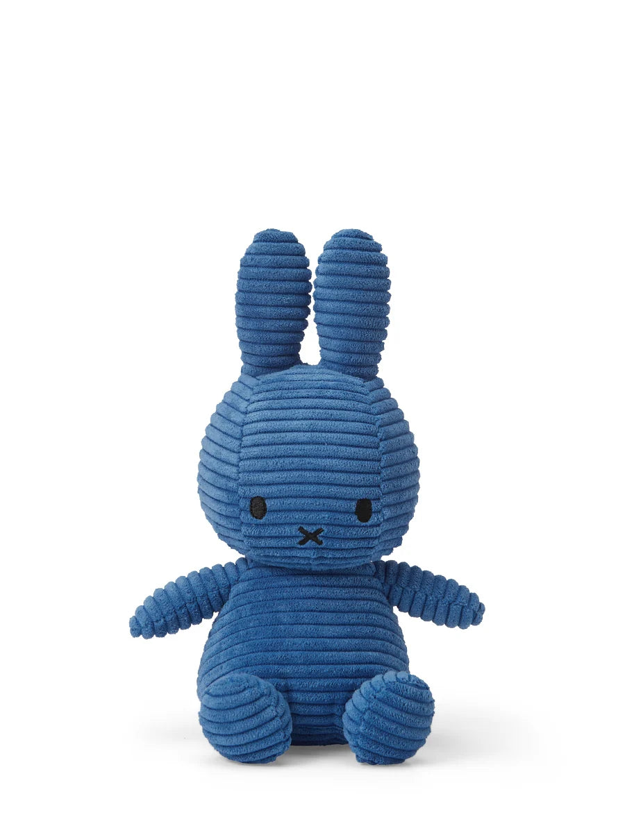 Miffy ECO Sitting Corduroy Kobalt Blue 23 cm