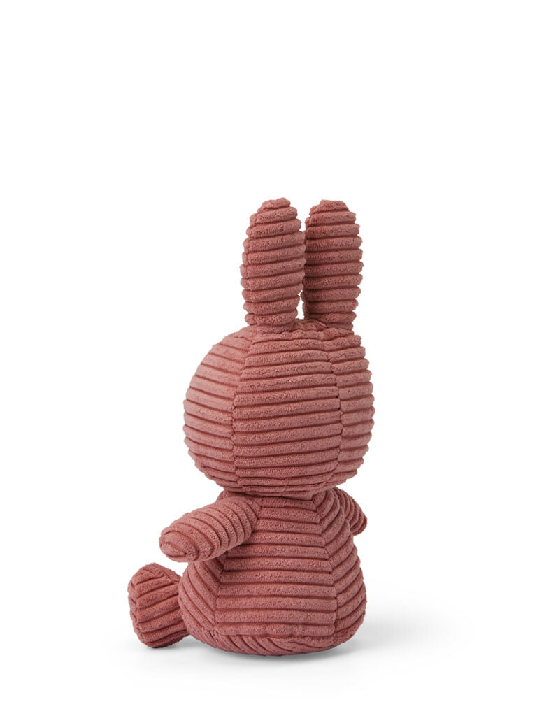 Miffy Sitting Corduroy Dusty Rose 23 cm