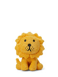 Lion Sitting Corduroy Yellow 17 cm