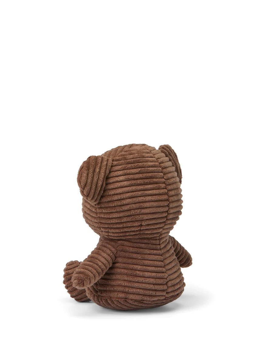Boris Bear Sitting Eco Corduroy Brown 17 cm