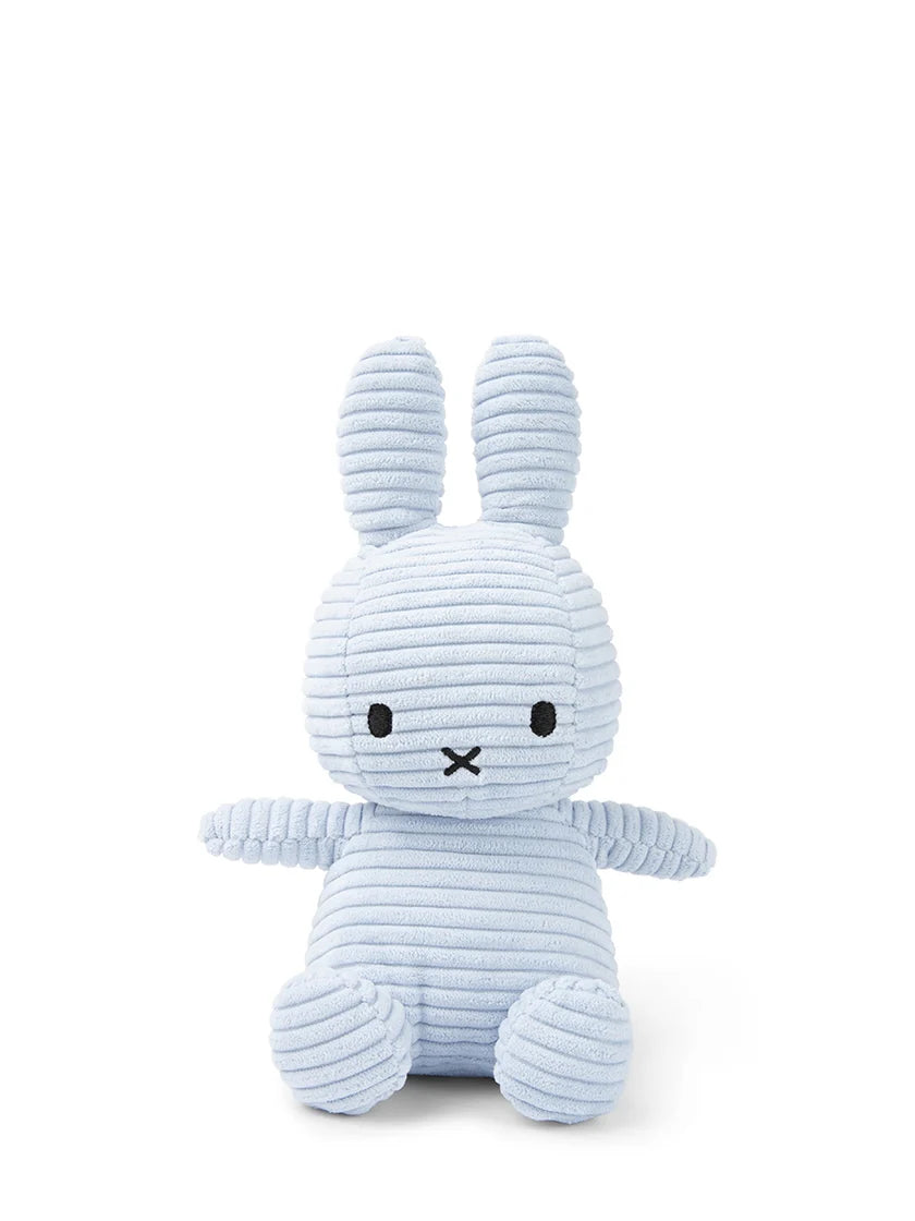 Miffy ECO Sitting Corduroy Ice Blue 23 cm