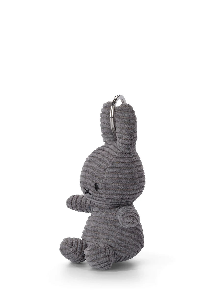 Miffy Keychain Corduroy Grey 10 cm
