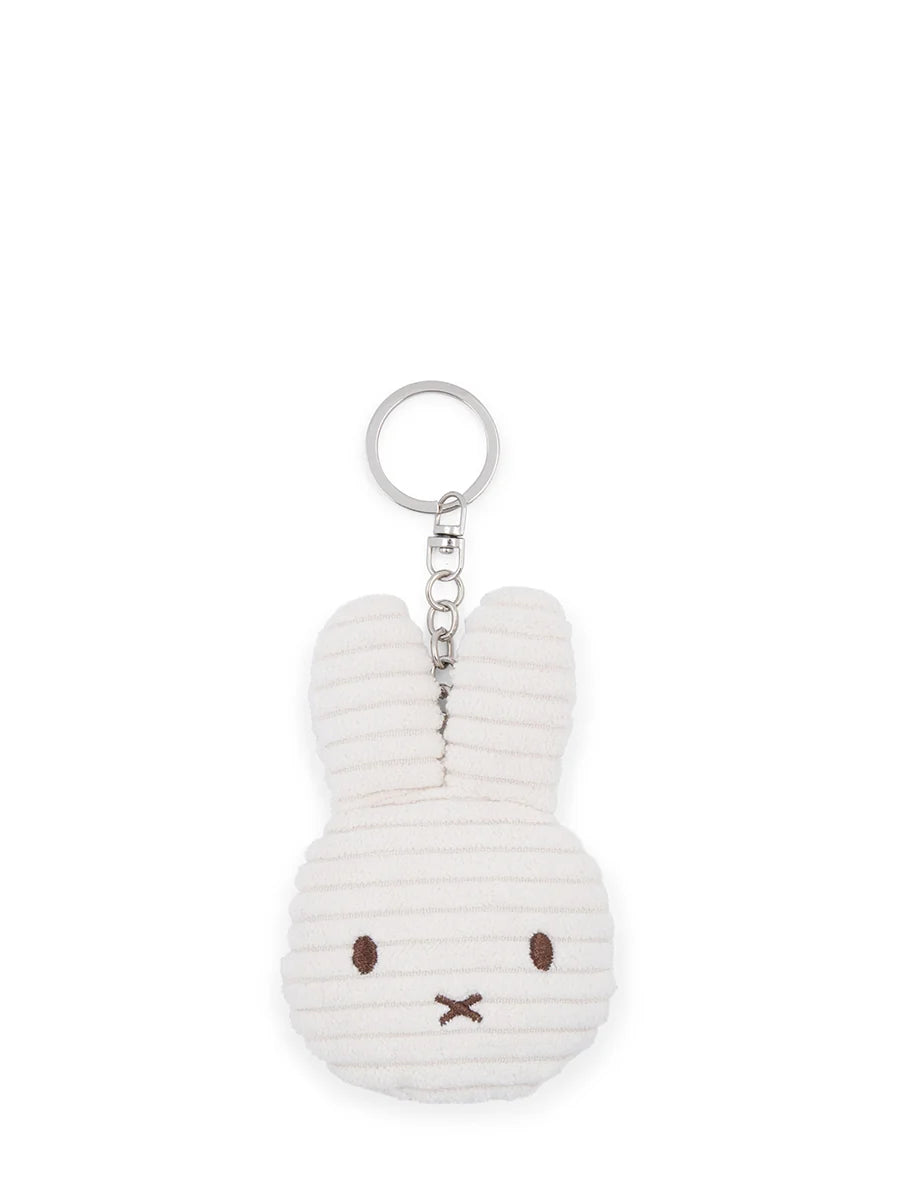Miffy Flat Keychain Corduroy ECO Offwhite 10 cm