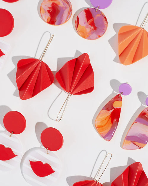 Birdy & Bee Ohrring EVE Red