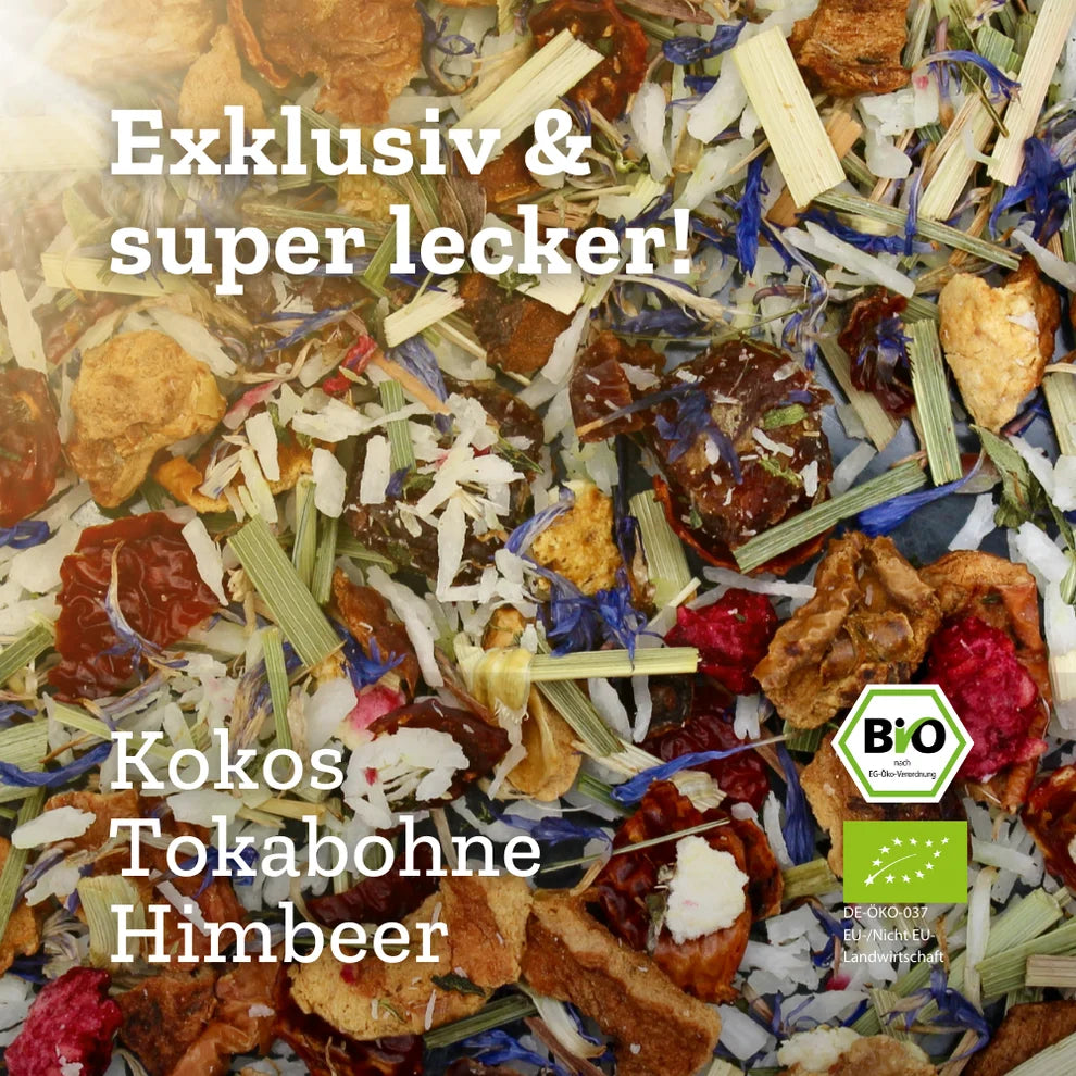 Urban Tea Factory TROPIC LIKE IT'S HOT – Bio Früchtetee mit Himbeer & Tonkabohne