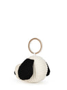 Snoopy Head Corduroy Keychain Cream