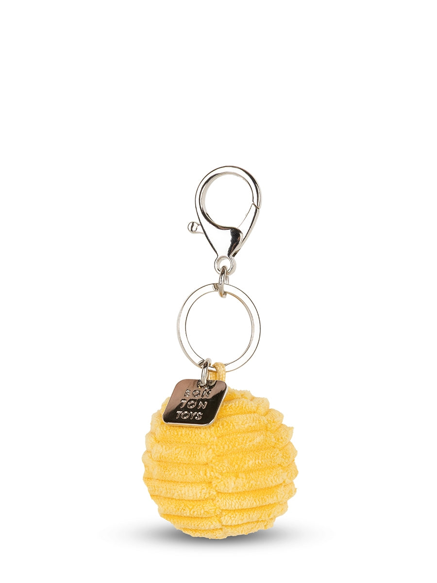 Bon Ton Toys Smiley Keychain ECO Corduroy 5,5 cm Yellow