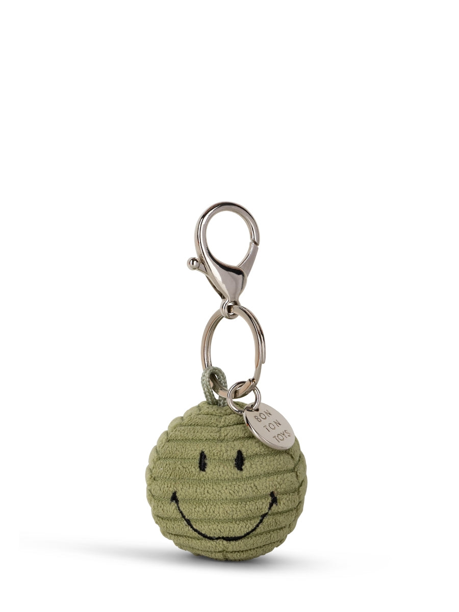 Bon Ton Toys Smiley Keychain ECO Corduroy 5,5 cm Olive Green