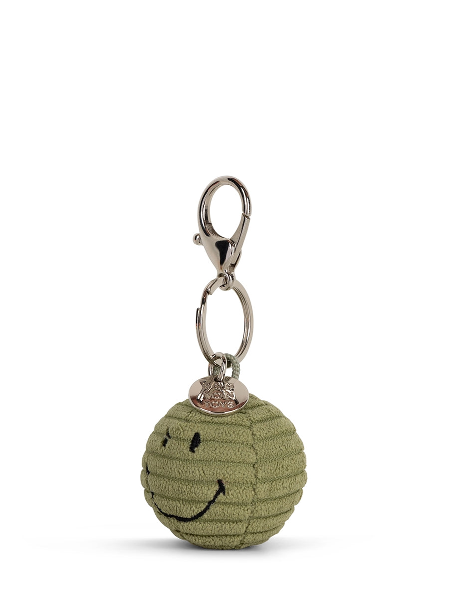 Bon Ton Toys Smiley Keychain ECO Corduroy 5,5 cm Olive Green