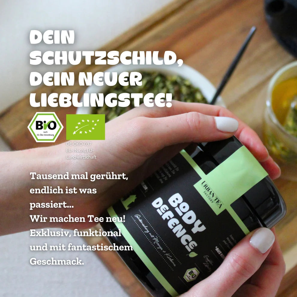 Urban Tea Factory BODY DEFENCE – Bio Grünteemischung mit Moringa & Kurkuma