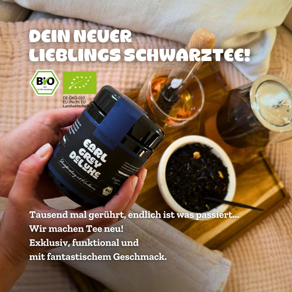 Urban Tea Factory EARL GREY DELUXE – Bio Schwarzteemischung mit Kornblumen