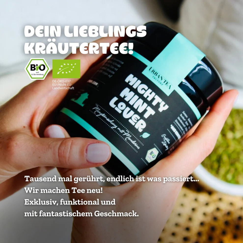 Urban Tea Factory MIGHTY MINT LOVER – Bio Minzteemischung mit Mandarine