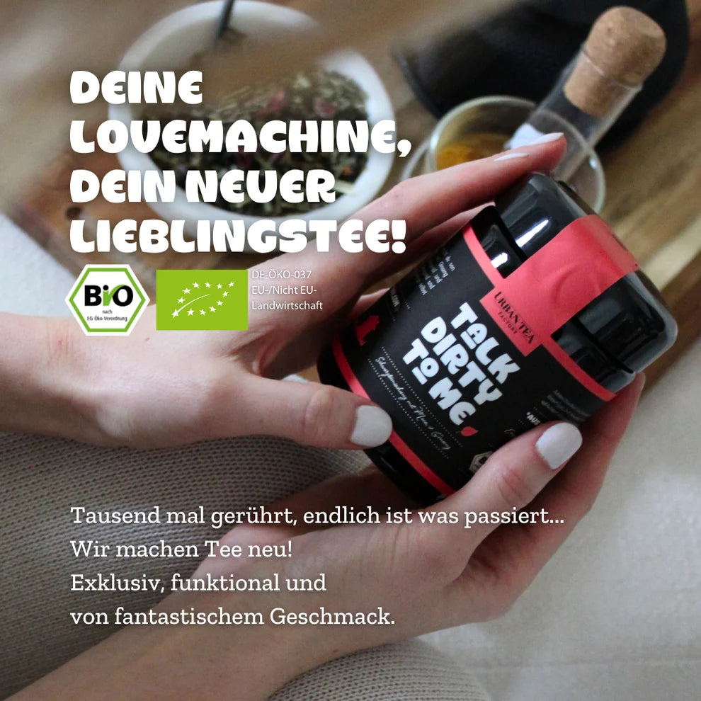 Urban Tea Factory TALK DIRTY TO ME – Bio Schwarzteemischung mit Maca & Ginseng