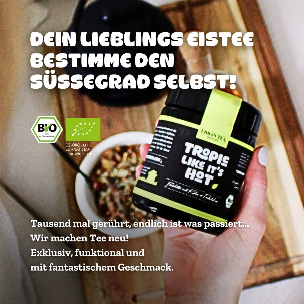 Urban Tea Factory TROPIC LIKE IT'S HOT – Bio Früchtetee mit Himbeer & Tonkabohne