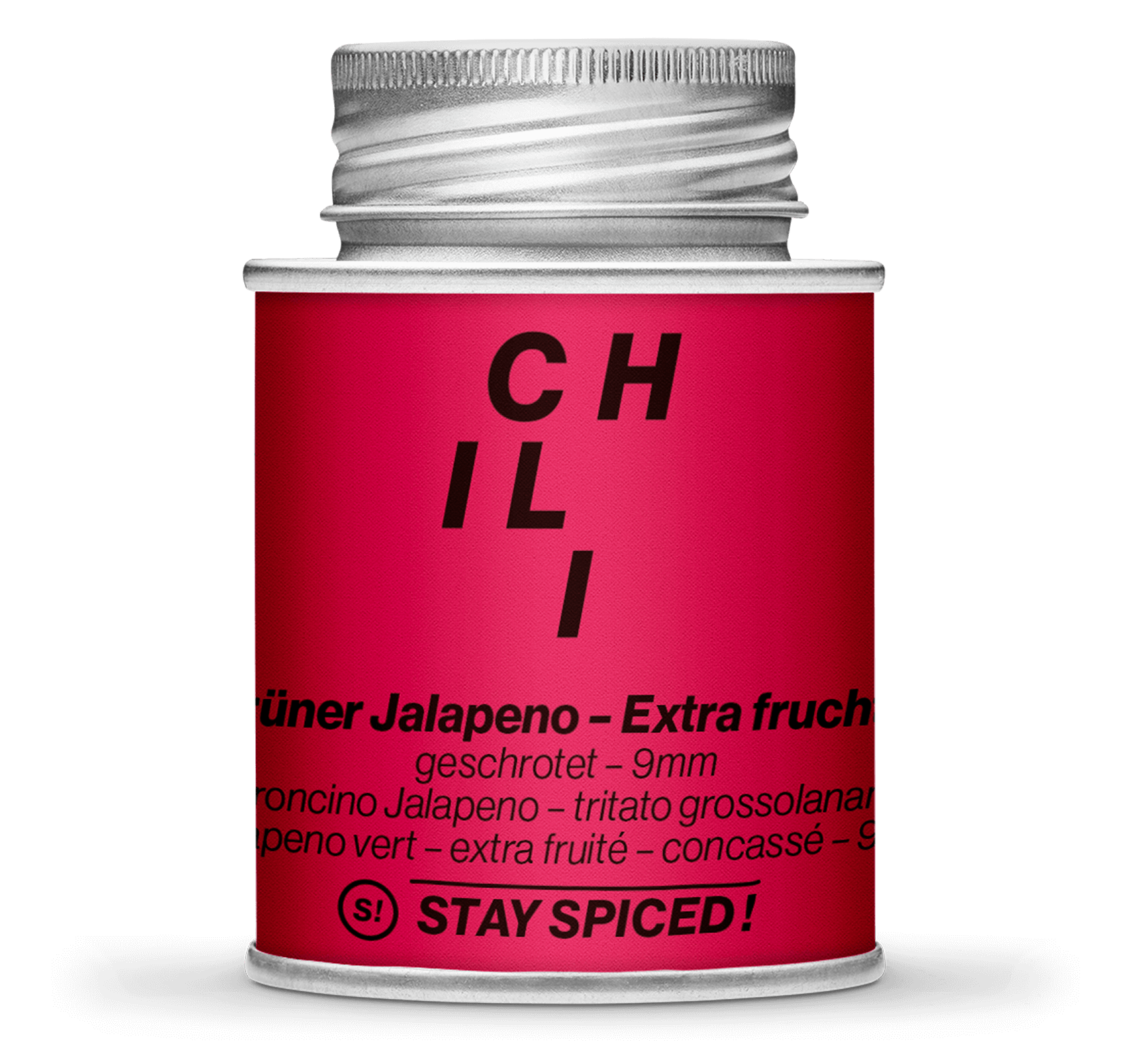 Stay Spiced! Jalapeño Chili grün geschrotet 9mm - Extra Fruchtig & Mild