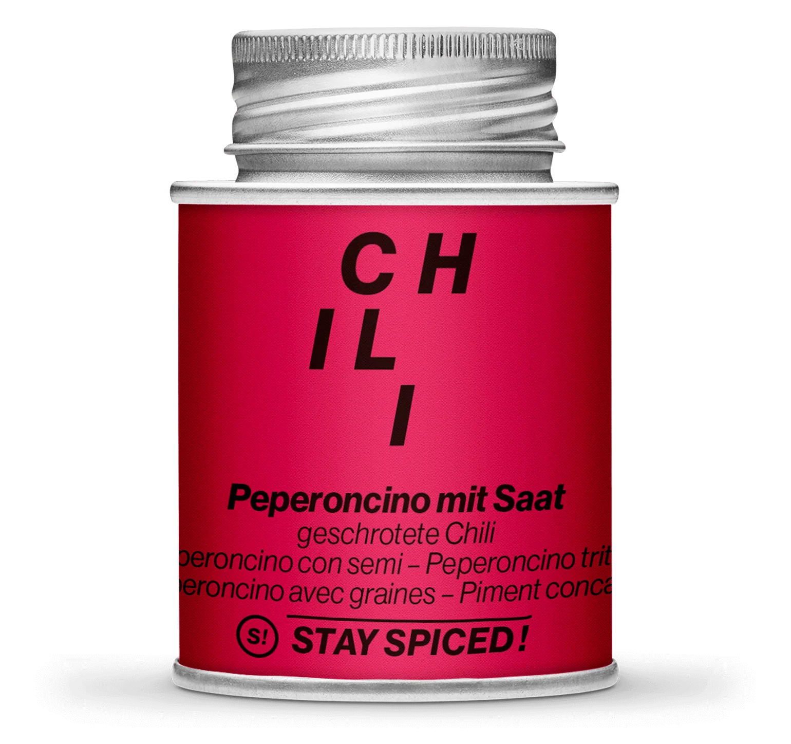 Stay Spiced! Chili / Peperoncino rot mild geschrotet mit Saat
