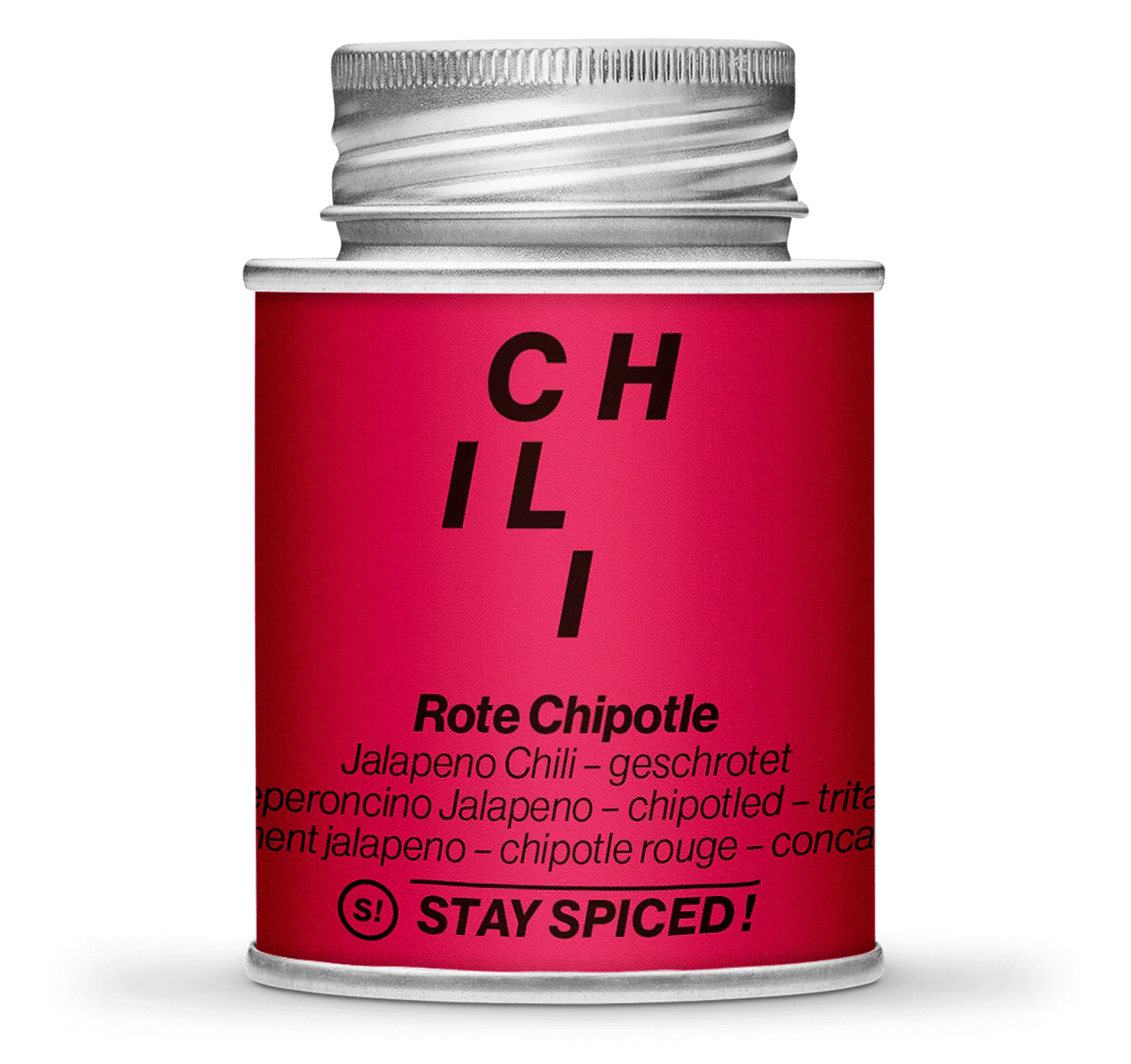 Stay Spiced! Jalapeno-Chili rot "Chipotled" geschrotet