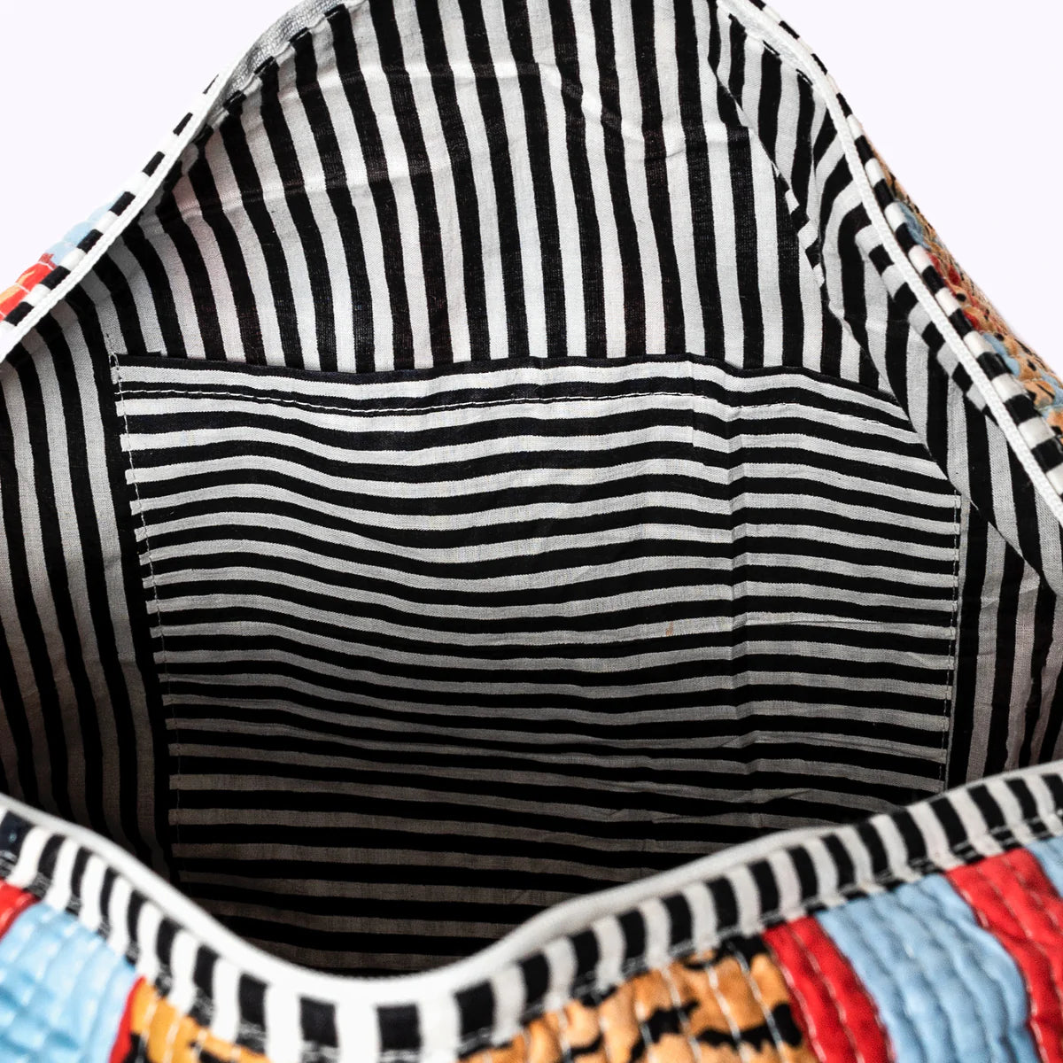 Handgemachte Baumwolltasche „Poppy Tiger Funky“