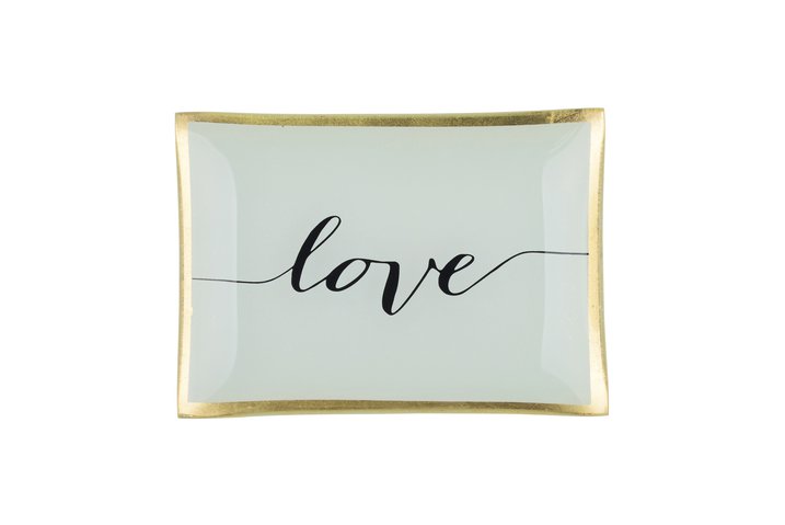 Love Plates "Love" Glasteller