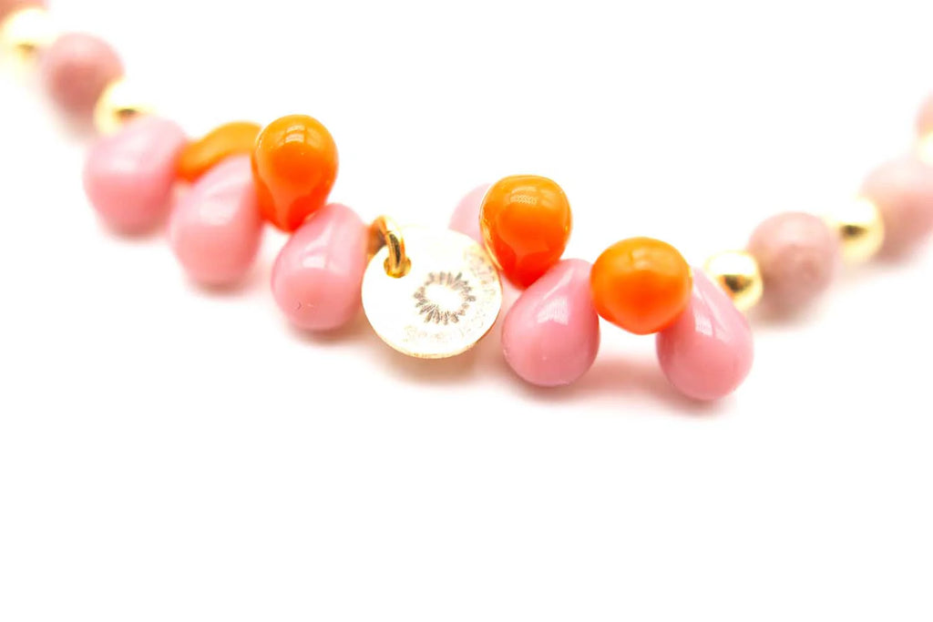 Schmückstück Armband A23 Drops Pink