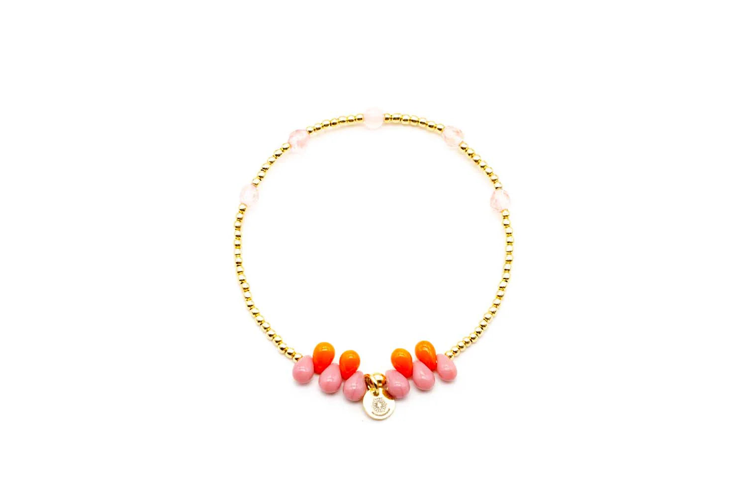 Schmückstück Armband A23 Fine Jewelry Drops Pink Orange