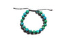 Armband Mala Twin Green Lava for Men