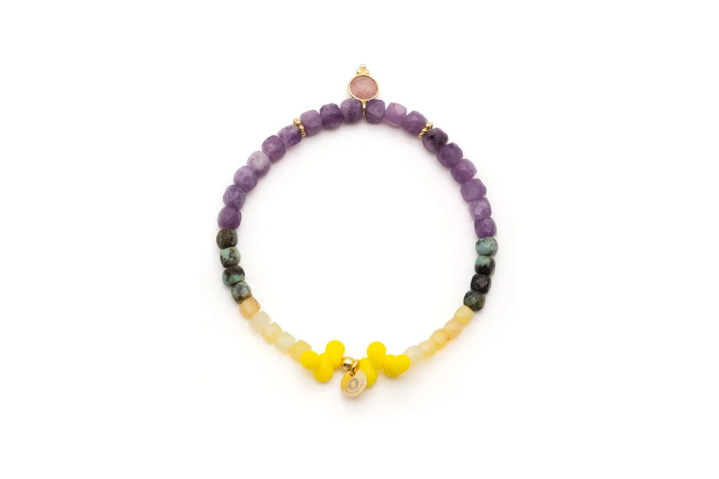 Schmückstück Armband A25 Drops Violet Sun