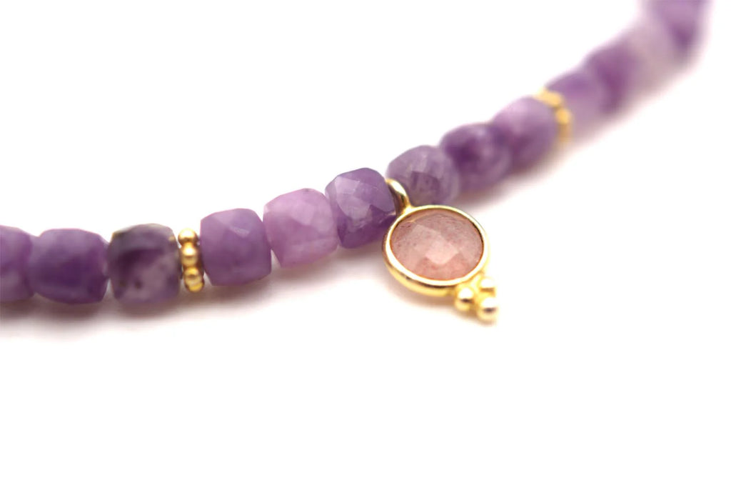 Schmückstück Armband A25 Drops Violet Sun