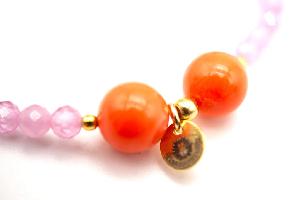 Schmückstück Armband A25 Mala Single Purple Mania